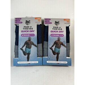 Pair of Thieves Men's Boxer Briefs Underwear Quick Dry Size 2XL (42-44) 4 Pair